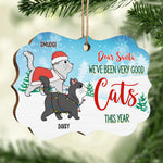 Custom Name Christmas Cat Gifts for Cat Lovers - Personalized Ornament