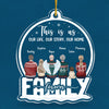 This Is Us - Our Life, Our Story, Our Home - Family Personalized Custom Ornament - Acrylic Snow Globe Shaped - Christmas Gift For Siblings, Brothers, Sisters, Cousins