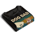 Dog Dad The Man The Myth The Legend - Gift For Dad, Personalized Unisex T-Shirt