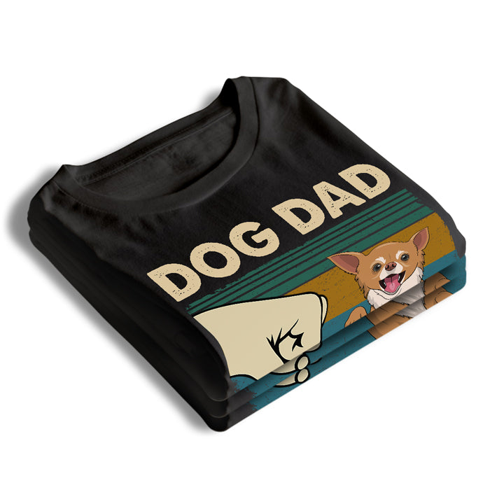Dog Dad The Man The Myth The Legend - Gift For Dad, Personalized Unisex T-Shirt