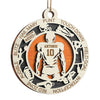 Sport Series American Football - Sports Personalized Custom Ornament - Wood Round Shaped - Christmas Gift For Sport Lovers, Sport Players