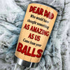 Dear Dad From Your Swimming Champions - Gift For Dad - Personalized Tumbler