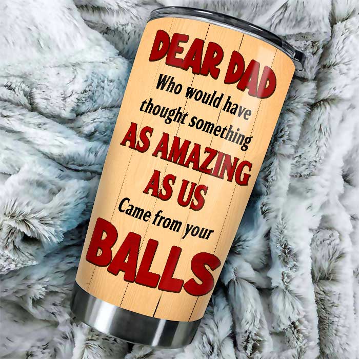 Dear Dad From Your Swimming Champions - Gift For Dad - Personalized Tumbler