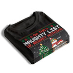 Funny Christmas Cat Naughty List Gifts for Cat Lovers - Apparel