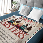 We Are Always Connected By Heart - Family Personalized Custom Blanket -  Christmas Gift For Siblings, Brothers, Sisters