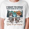 Hold Your Hand At 80 & Say Baby Let’s Go Camping - Personalized Unisex T-shirt, Hoodie, Sweatshirt - Gift For Couple, Husband Wife, Anniversary, Engagement, Wedding, Marriage, Camping Gift