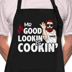 Mr. Good Lookin' Is Cookin' - Gift For Dad, Gift For Grandpa - Personalized Apron