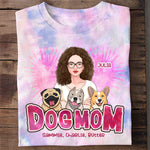 Cool Dog Mom - Personalized Unisex All-Over Printed T-Shirt