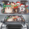 Santa Paws Is Coming To Town - Personalized Dog Auto Sun Shade