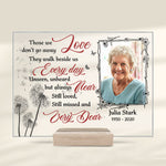 Those We Love Don't Go Away - Personalized Acrylic Plaque - Upload Image, Memorial Gift, Sympathy Gift