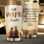 Custom Name My Queen Forever Wife Gifts - Personalized Tumbler