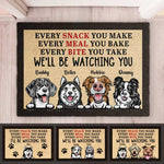 Dog - We'll Be Watching You  - Funny Personalized Dog Decorative Mat