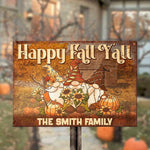 Happy Fall Y'all - Personalized Metal Sign, Halloween Ideas.