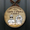 There's No Place Like Nana & Papa's House - Personalized Door Sign