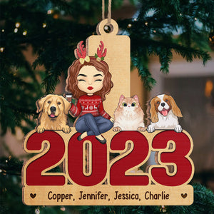 May Your Christmas Be Furry And Bright - Dog & Cat Personalized Custom Ornament - Wood Unique Shaped - Christmas Gift For Pet Owners, Pet Lovers