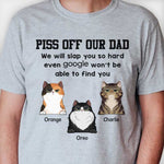 Custom Name Funny Cat Dad Gifts - Personalized Apparel