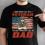 Custom Name Veteran Dad Gifts for Men - Personalized Apparel