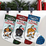 Wish You Nothing Butt - Meowy Christmas - Personalized Christmas Stocking
