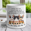 Violets Are Blue Thanks For Scooping Up Our Poo - Personalized Mug