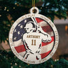 Every Strike Brings Me Closer To The Next Home Run - Baseball - Personalized Custom Round Shaped Wood Christmas Ornament