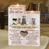 Remembering You Is Easy - But Missing You Is A Heartache - Personalized Candle Holder