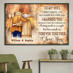 Custom Name Romantic Love Quote Gifts for Wife - Personalized Poster