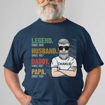 Legend Husband Daddy Papa - Gift For Dads - Personalized Unisex T-Shirt