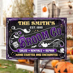 The Family Broom Co. - Personalized Metal Sign