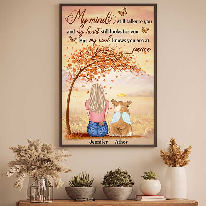 My Heart Still Looks For You - But My Soul Knows You Are At Peace - Personalized Vertical Poster
