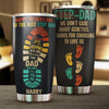 To The Best Step Dad - Personalized Tumbler - Gift For Dad, Gift For Father's Day