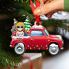 Loads Of Love With Kids - Personalized Custom Car Shaped Wood Christmas Ornament