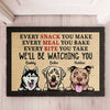 Dog - We'll Be Watching You  - Funny Personalized Dog Decorative Mat