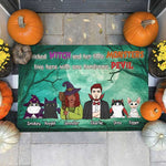 Custom Name Halloween Witch Family Gifts - Personalized Doormat