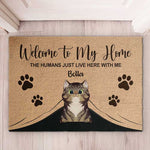 Welcome To My Home - Funny Personalized Cat Decorative Mat, Doormat