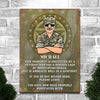 This Property Is Protected By A Veteran - Personalized Metal Sign