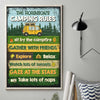 Sit By The Campfire Explore & Relax Watch Lots Of Sunsets - Personalized Vertical Poster