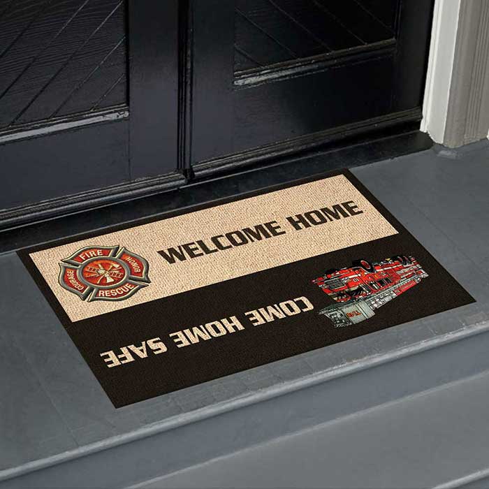 Come Home Safe - Funny Personalized Decorative Mat