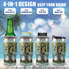 An Old Man Who Loves Fishing - Personalized Can Cooler - Gift For Fishing Dad, Gift For Pet Lovers