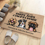 Personalized Door Mat, Home Decor, Welcome Mat, Door Mats Indoor, Indoor Door Mat, Funny Welcome Mat, Dog Welcome Mat, Welcome Mats Outdoor, Gift For Dog Lovers, Cute Doormat