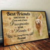 Pawprints On Our Hearts - Gift For Dog Lovers - Personalized Horizontal Poster
