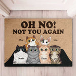 My Humans Said Did You Call First - Funny Personalized Cat Decorative Mat