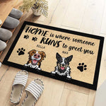 Custom Pet Name Dog Lover Home Decor - Personalized Doormat