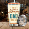 What An Amazing Dad Looks Like - Personalized Tumbler - Gift For Dad, Gift For Grandpa