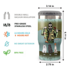 An Old Man Who Loves Fishing - Personalized Can Cooler - Gift For Fishing Dad, Gift For Pet Lovers