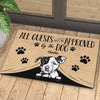All Guests Must Be Approved - Funny Personalized Decorative Mat For Cat And Dog Lovers