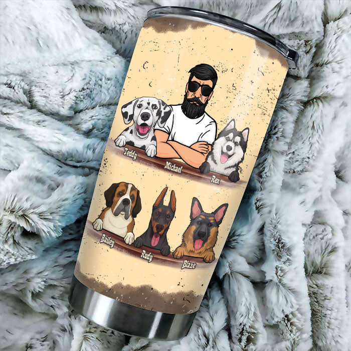 Special To Be A Dog Dad - Personalized Tumbler - Gift For Dad