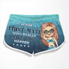 I'm The Captain & I'm The First Mate - Personalized Couple Beach Shorts - Gift For Couples, Husband Wife