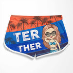 Better Together - Personalized Couple Beach Shorts - Gift For Couples, Husband Wife