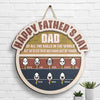 We Came Out Of Yours - Personalized Shaped Wood Sign - Gift For Dad, Gift For Father's Day