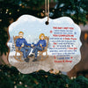 There Is No Pretending I Love You - Personalized Custom Benelux Shaped Wood Christmas Ornament - Gift For Couple, Husband Wife, Anniversary, Engagement, Wedding, Marriage Gift, Christmas Gift